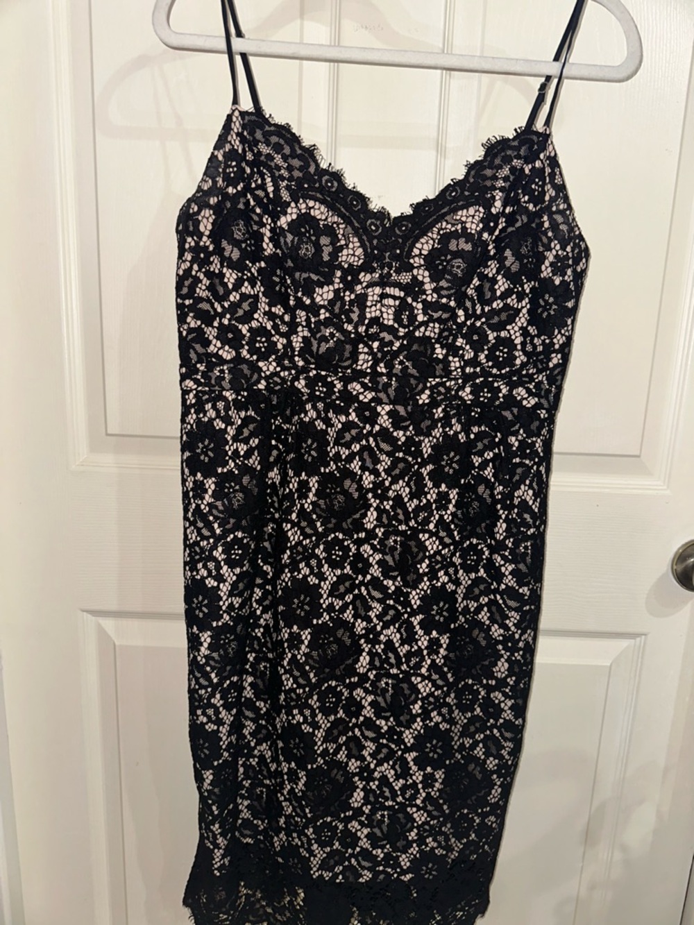 J. Crew Black and Nude floral lace overlay dress 10 formal wedding guest